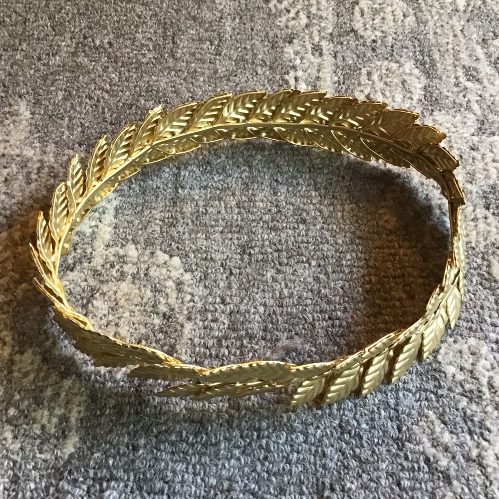 Adjustable Gold Leaf Crown Headpiece